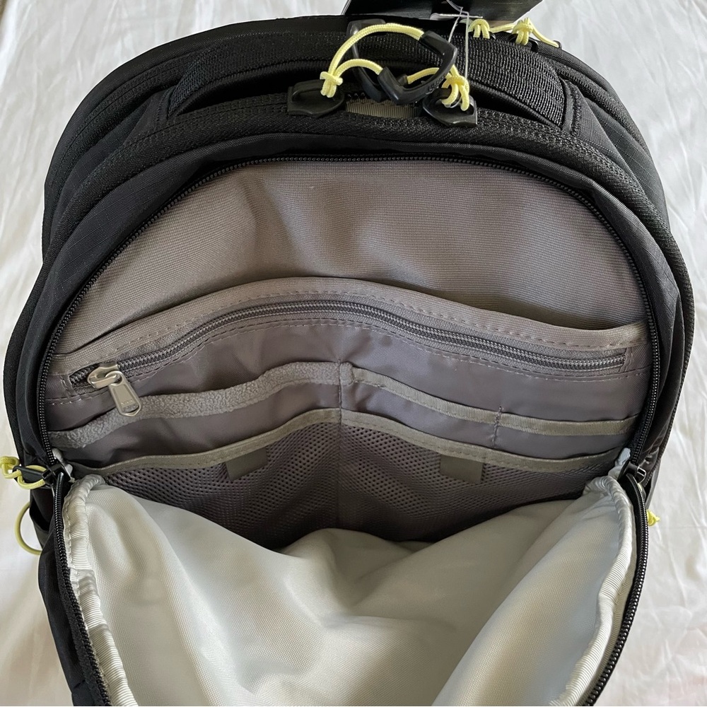 The North Face Borealis Backpack in Black with Yellow Accents - Picture 7 of 7